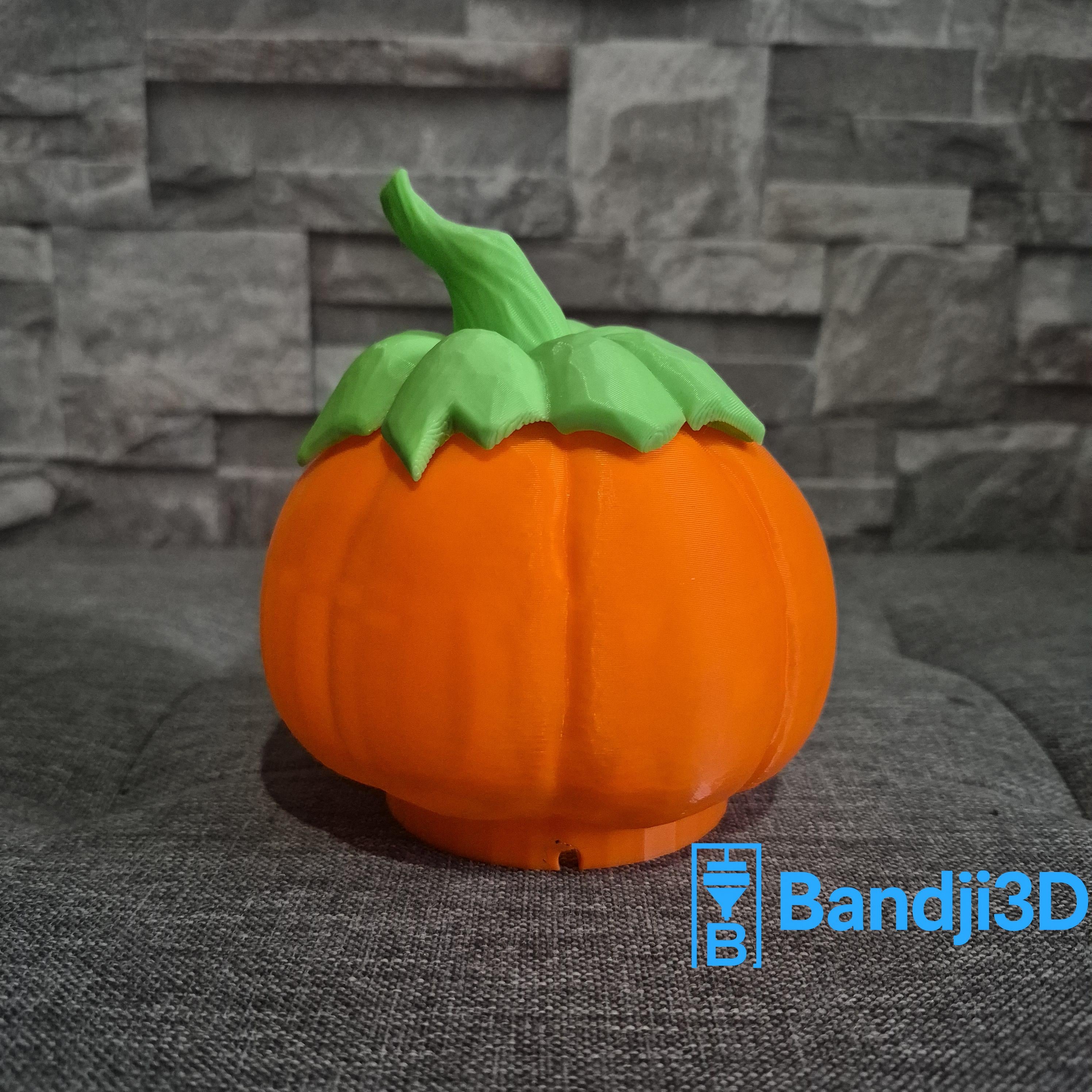Citrouille Halloween effrayante – Photophore Impression 3D PLA – Bougie LED incluse