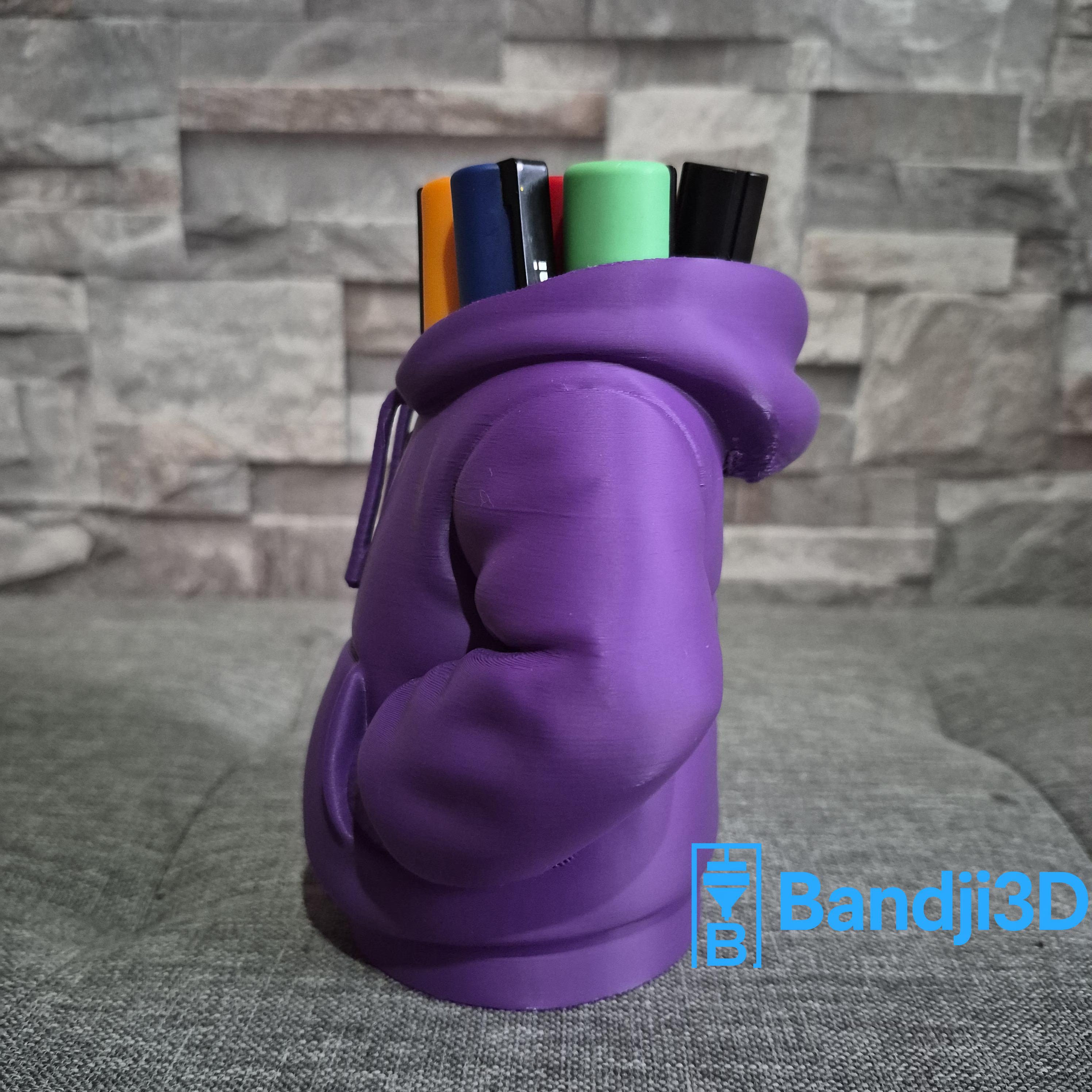 Pot à crayons fun hoodie impression 3D – Rangement pinceaux, stylos ou feutres – Cadeau original – Plusieurs couleurs au choix