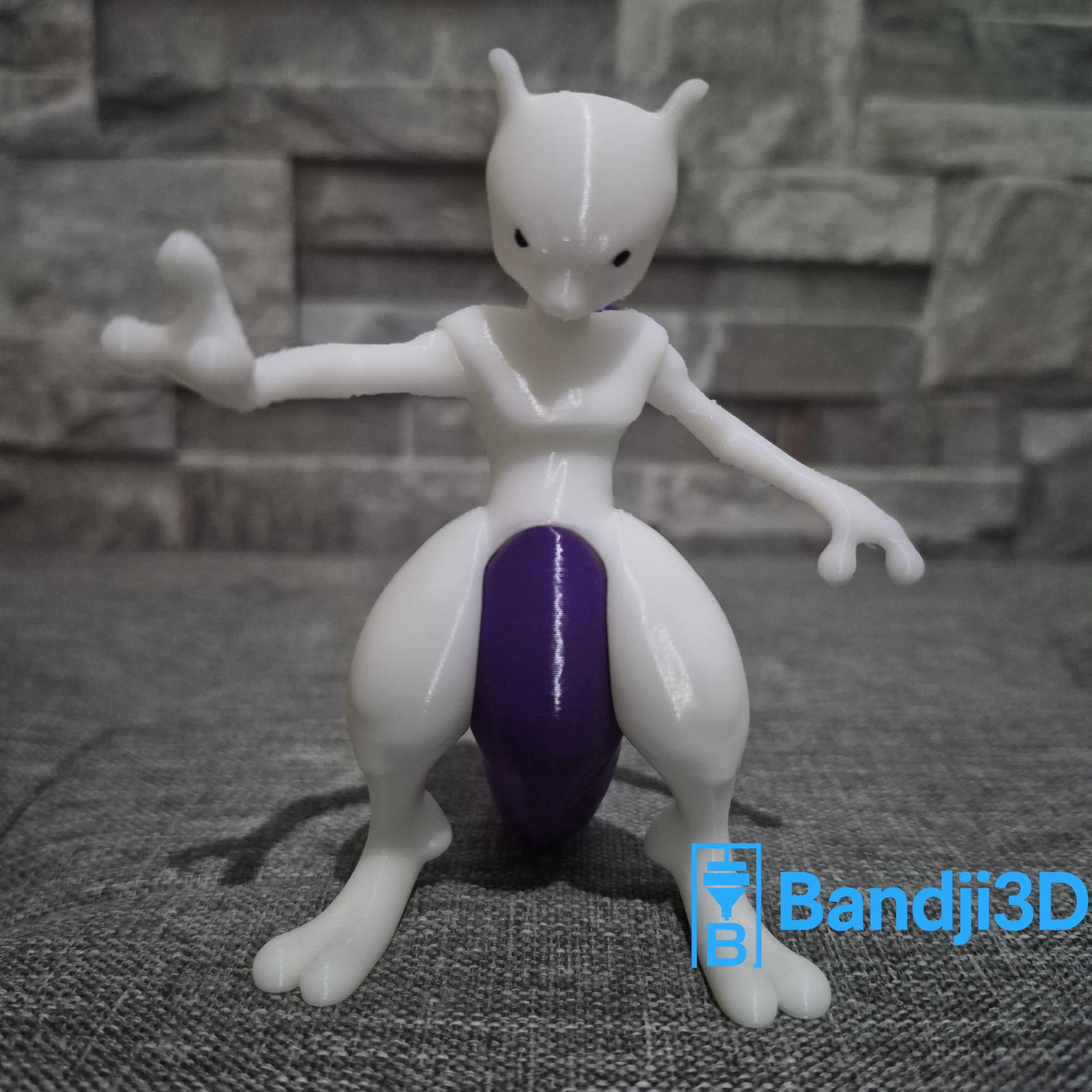 Figurine inspirée de Mewtwo – Impression 3D personnalisée