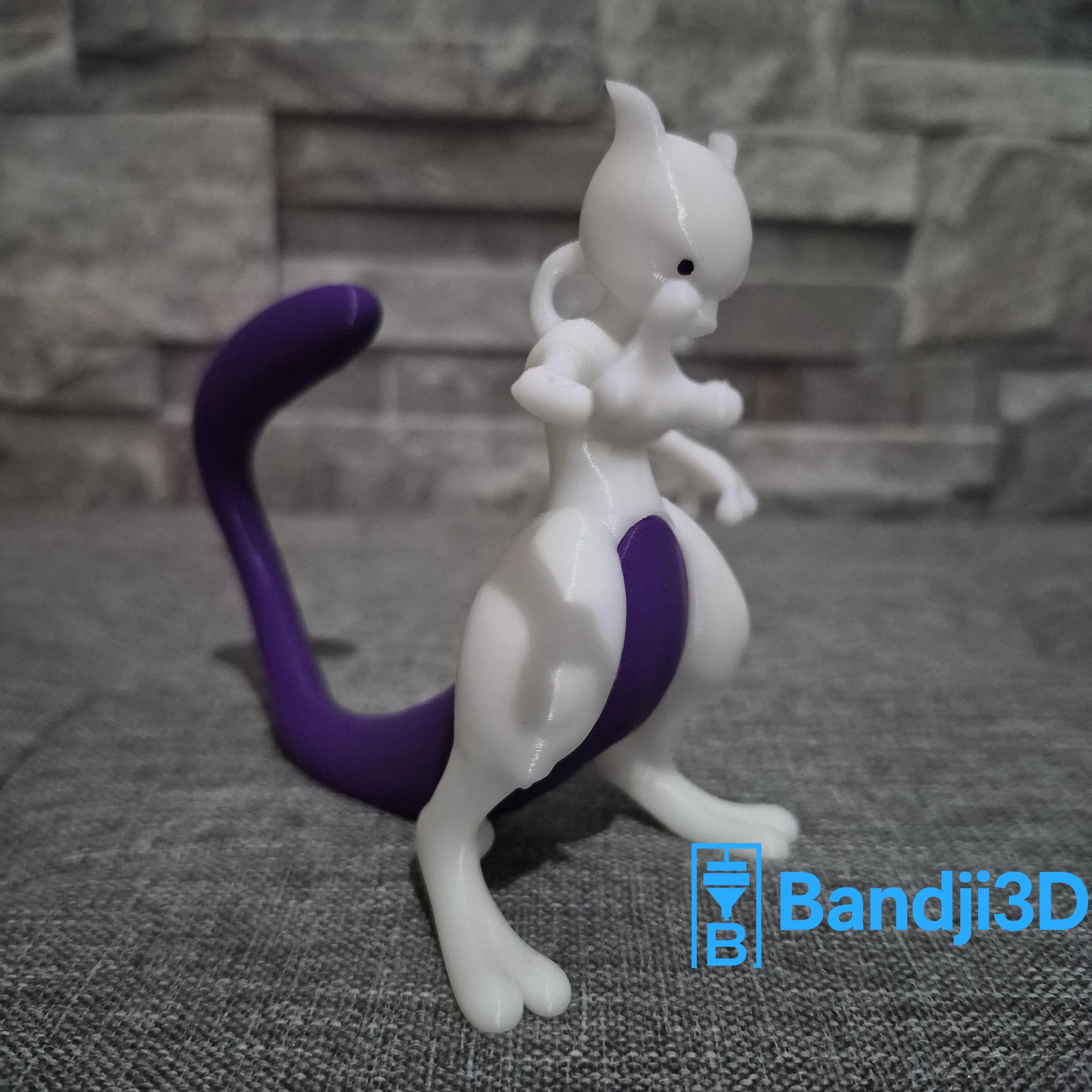 Figurine inspirée de Mewtwo – Impression 3D personnalisée