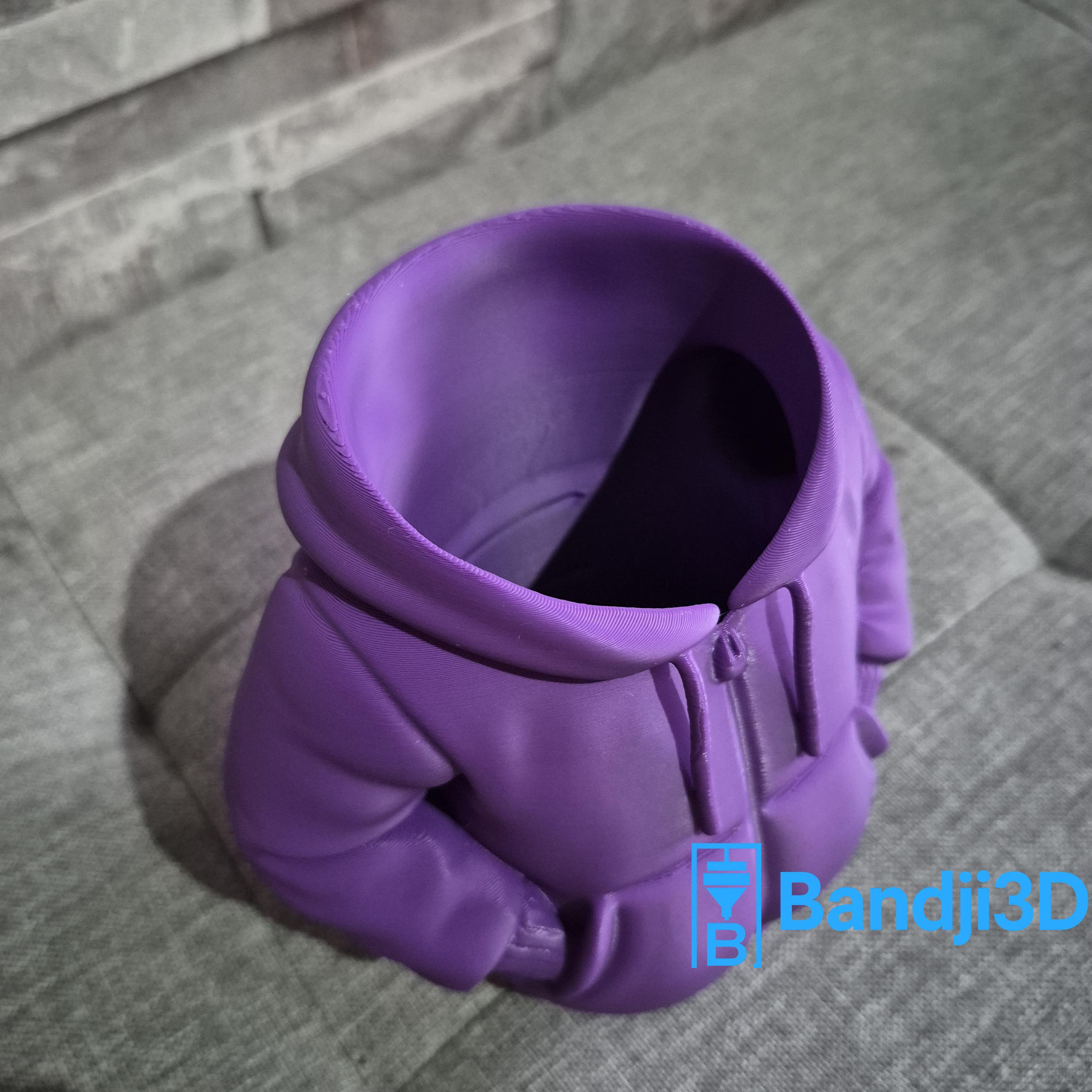 Pot à crayons fun hoodie impression 3D – Rangement pinceaux, stylos ou feutres – Cadeau original – Plusieurs couleurs au choix
