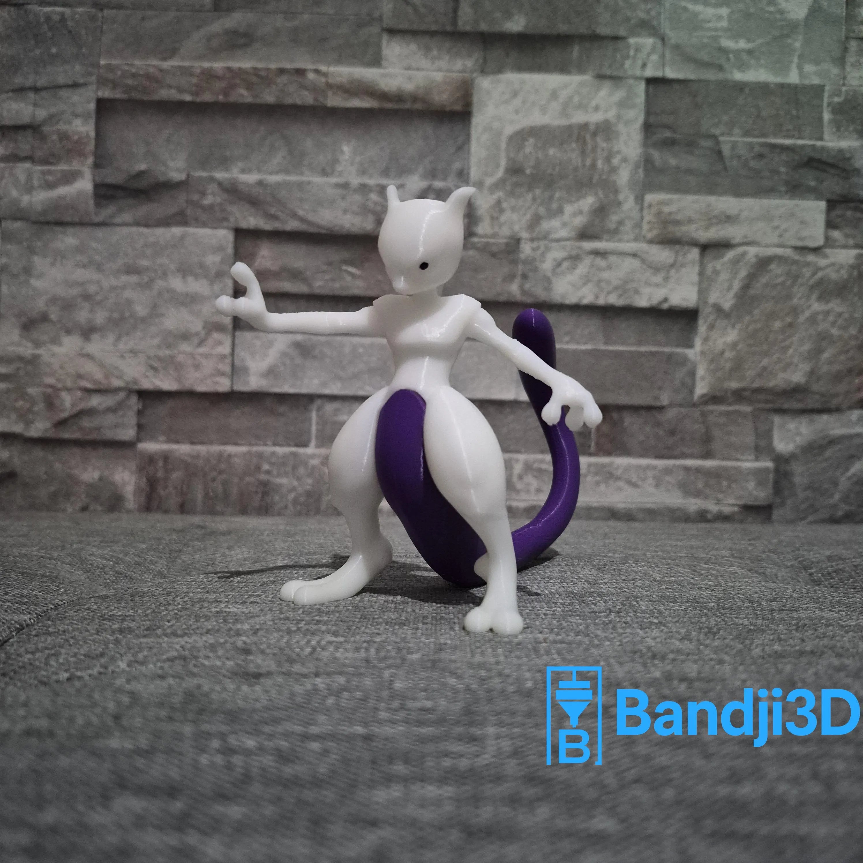 Figurine inspirée de Mewtwo – Impression 3D personnalisée
