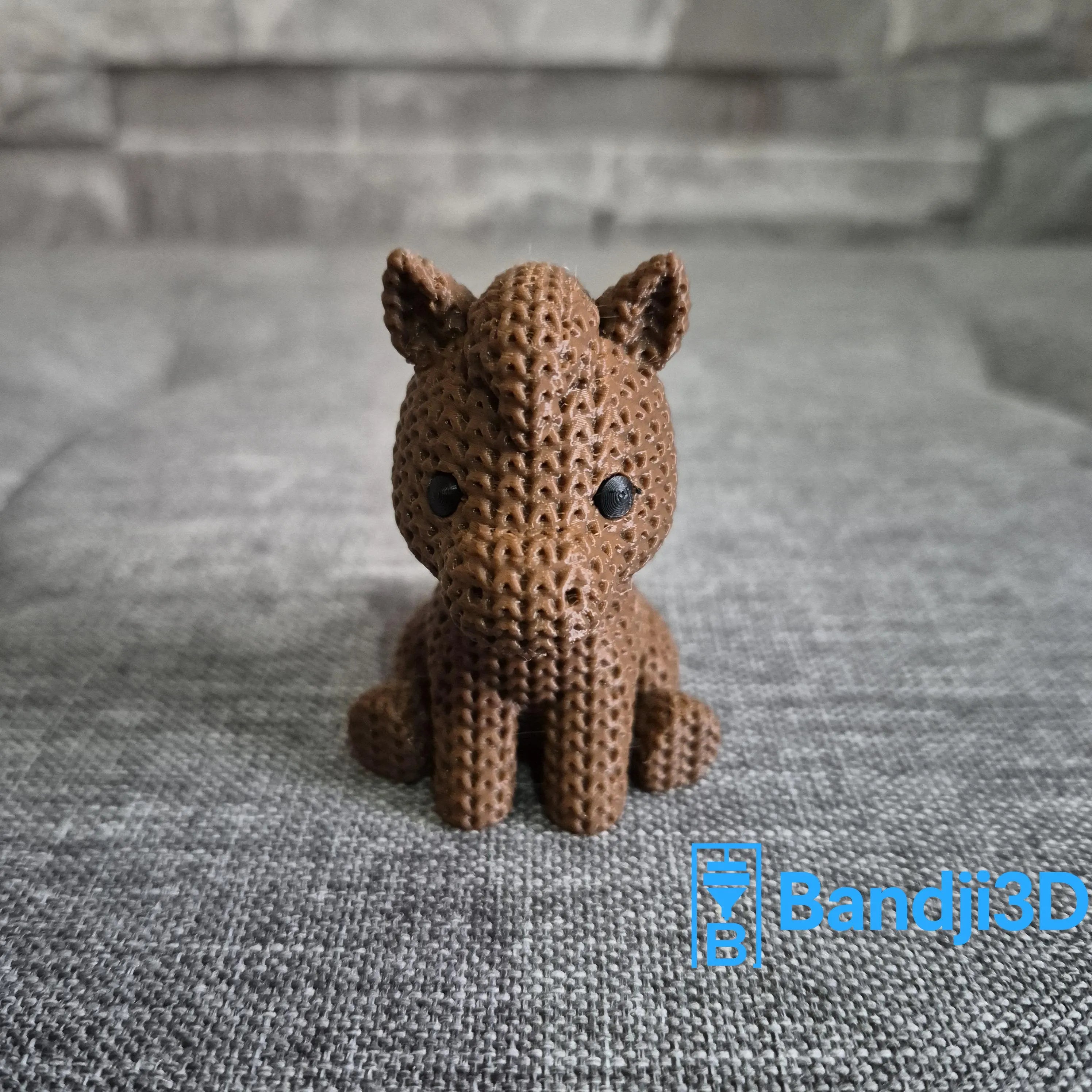 Figurine cheval tricot 3D • Statue déco artisanale • Cadeau original • 2 tailles et 14 couleurs