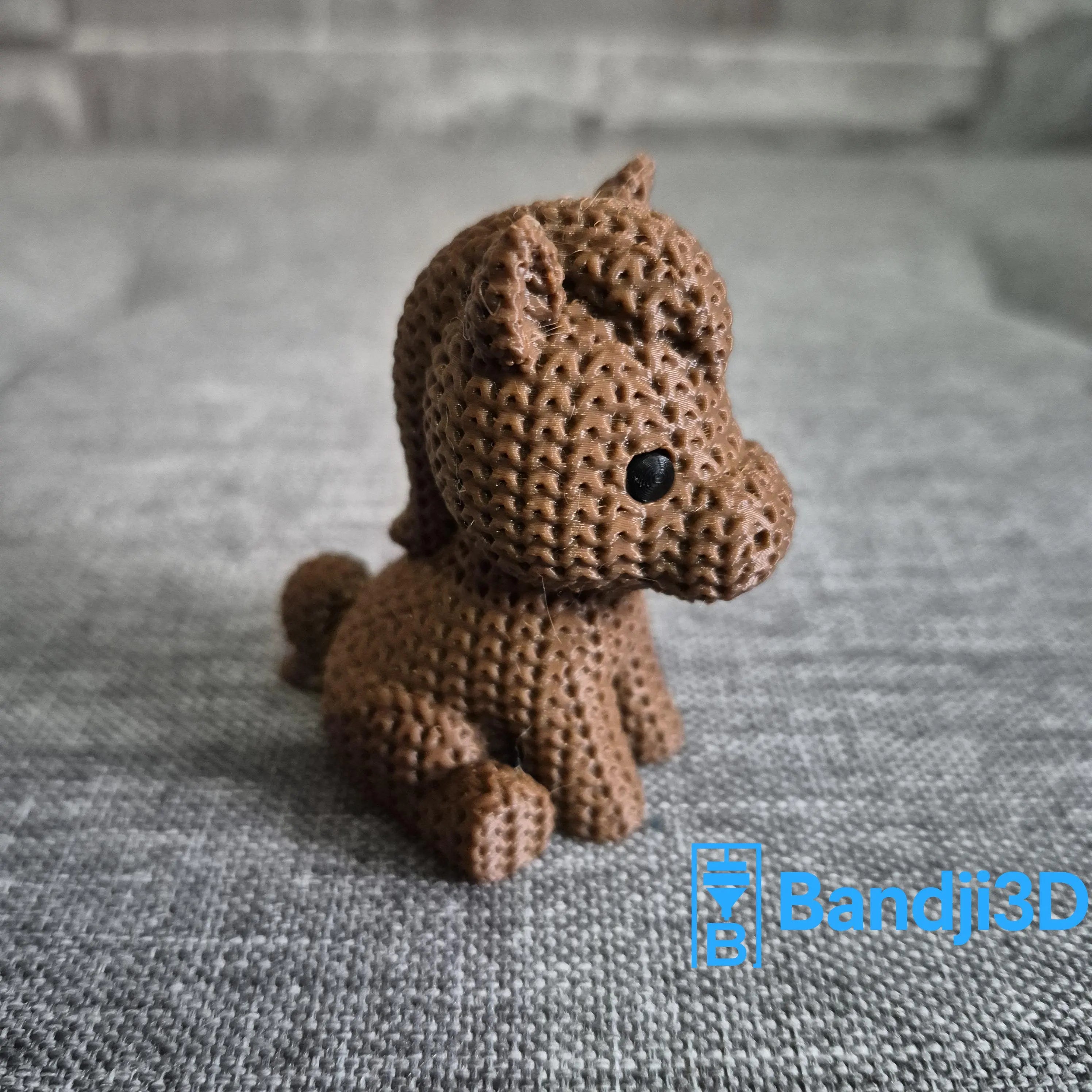 Figurine cheval tricot 3D • Statue déco artisanale • Cadeau original • 2 tailles et 14 couleurs