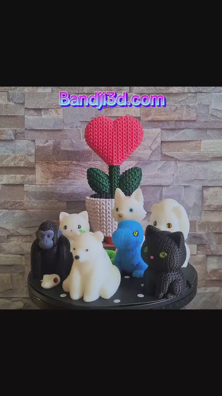 Conteneur œuf de Pâques tricot 3D • Boîte artisanale déco festive • 3 tailles et 14 couleurs