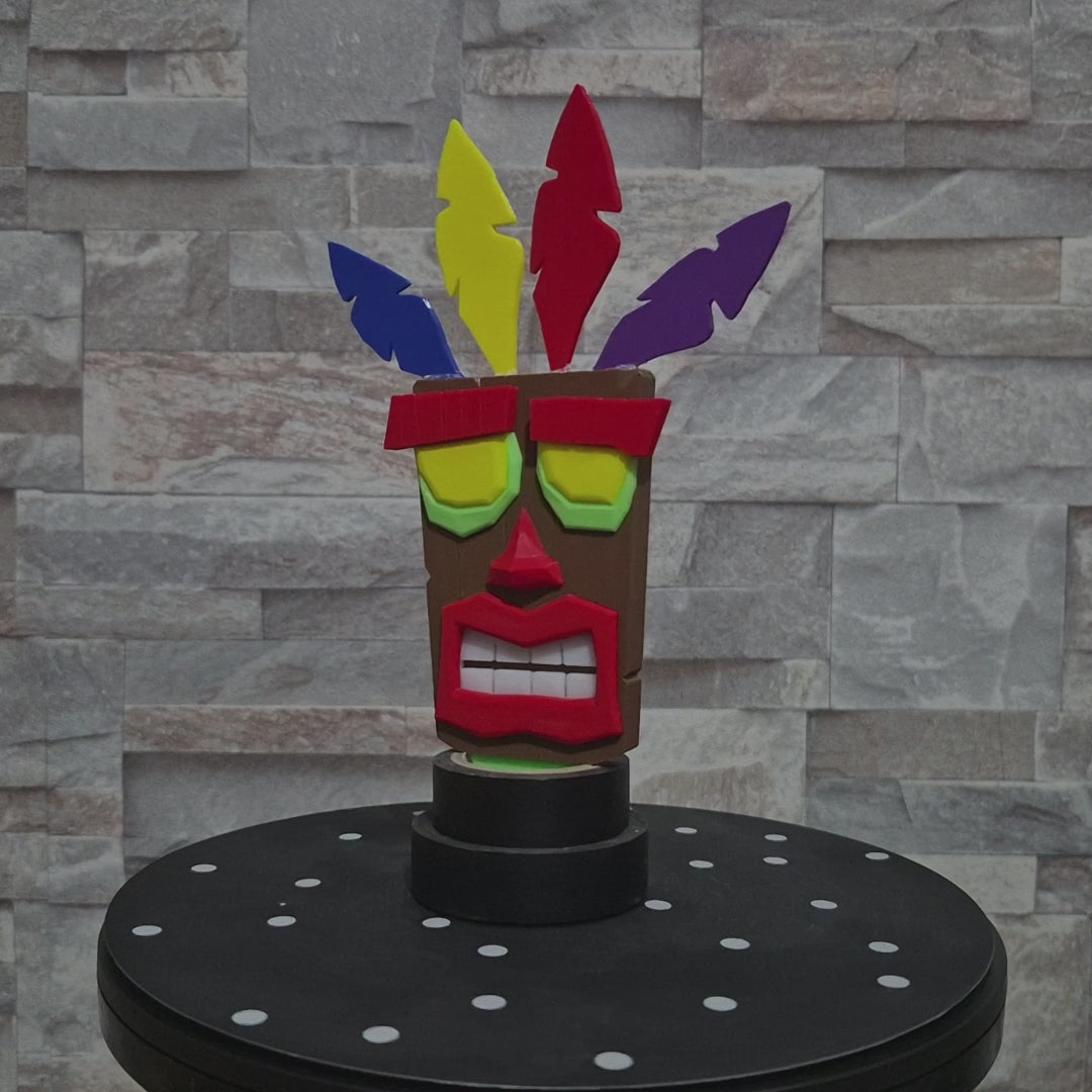 Masque Aku Aku – Figurine Crash Bandicoot en Impression 3D