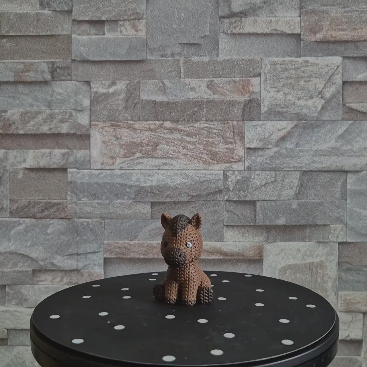 Figurine cheval tricot 3D • Statue déco artisanale • Cadeau original • 2 tailles et 14 couleurs
