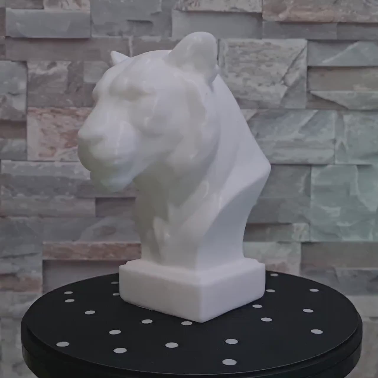 Buste tigre 3D • Sculpture déco moderne • Statue animale élégante • Disponible en 15 cm et 24 cm • Plusieurs couleurs