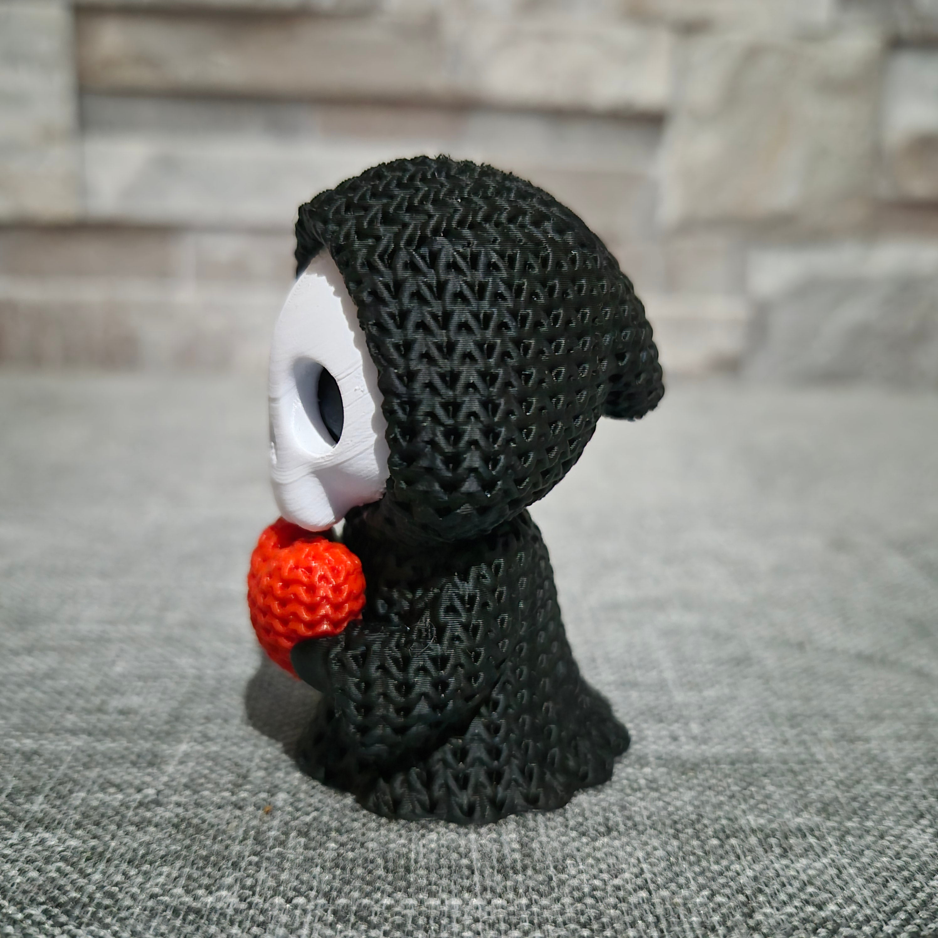 Décoration Squelette Cœur Tricot – Halloween et Saint-Valentin – Figurine 3D