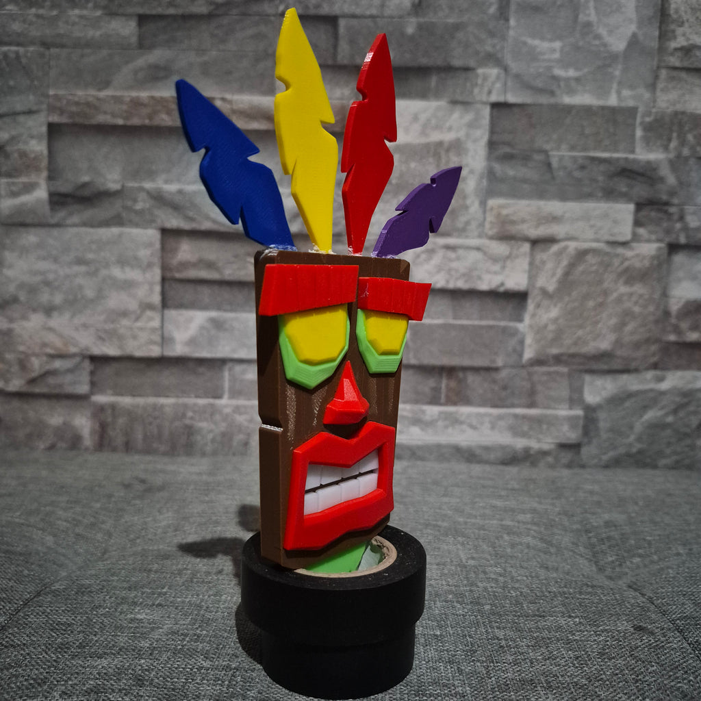 Masque Aku Aku – Figurine Crash Bandicoot en Impression 3D