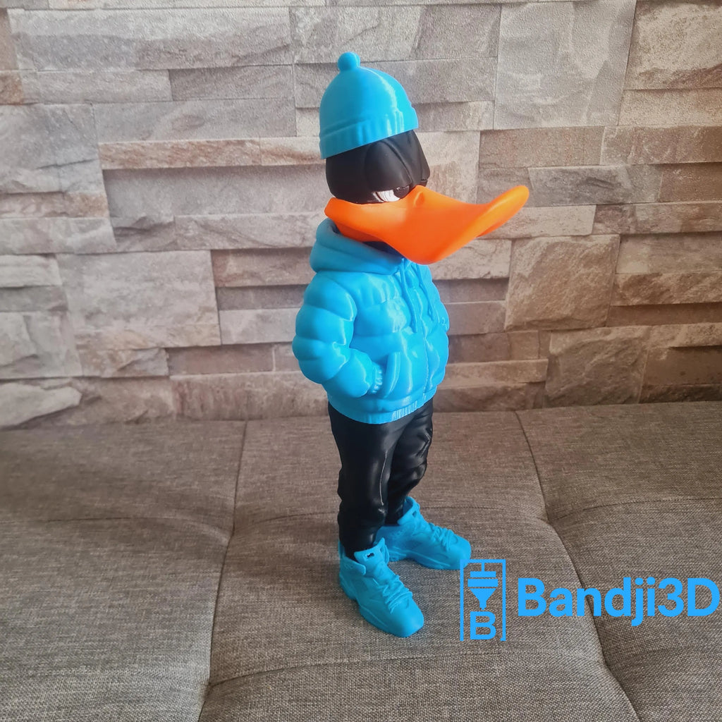 Figurine inspirée de l’univers Daffy Duck streetwear – Édition collector personnalisable – Statue déco cartoon impression 3D