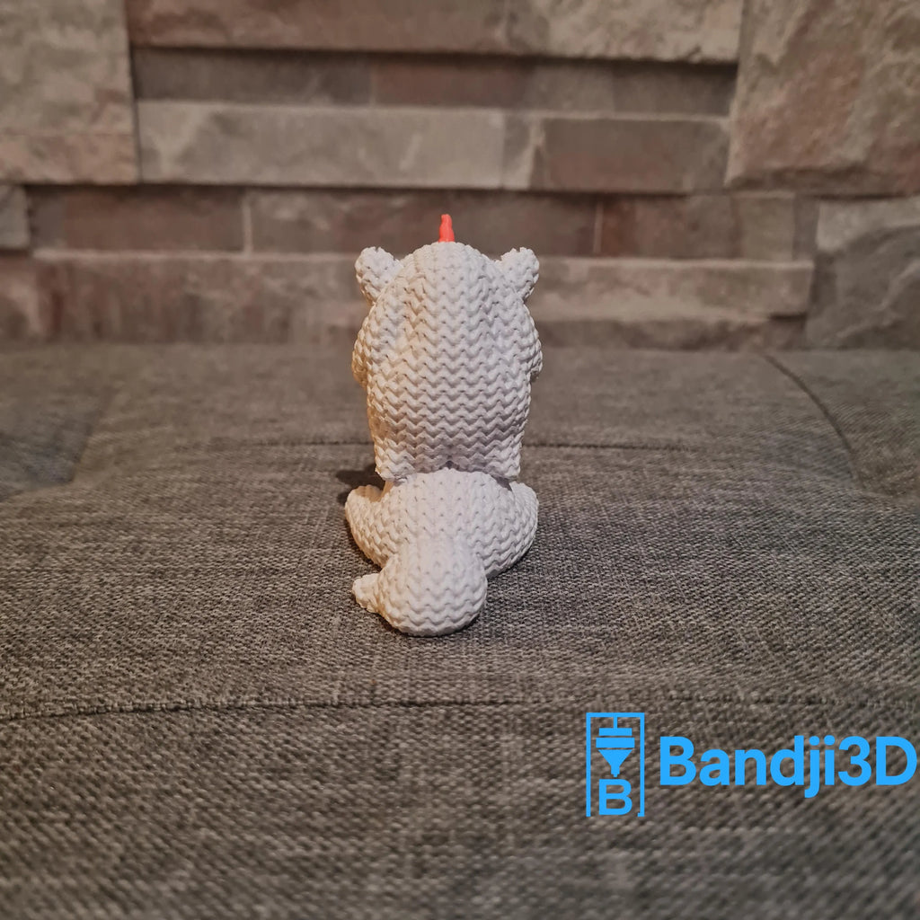 Figurine licorne tricot 3D personnalisable – Statue déco mignonne en impression 3D – Cadeau original – 3 tailles et 14 couleurs
