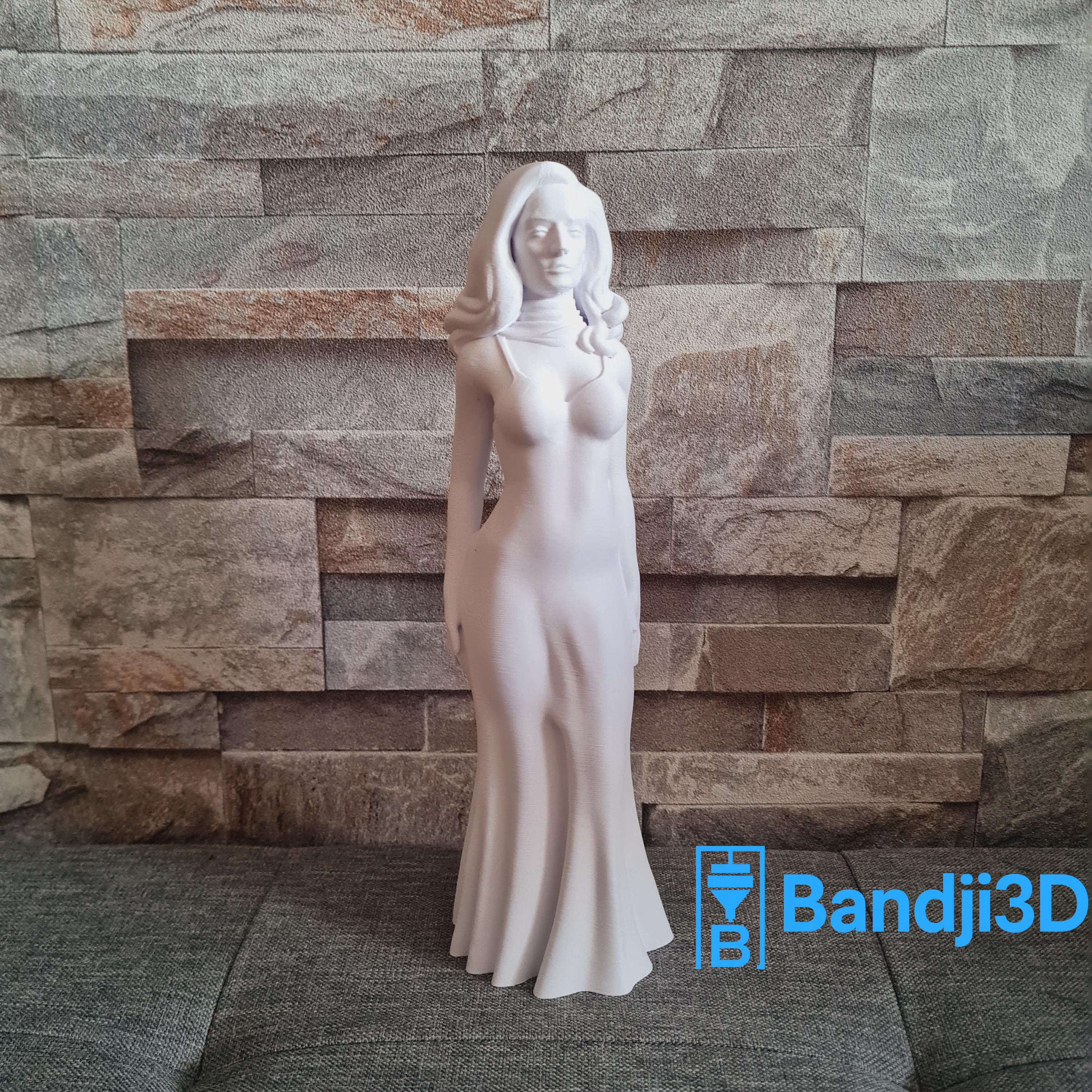 Statuette inspirée de l’univers Dalida 25 cm – Sculpture personnalisable en impression 3D – Décoration unique faite main
