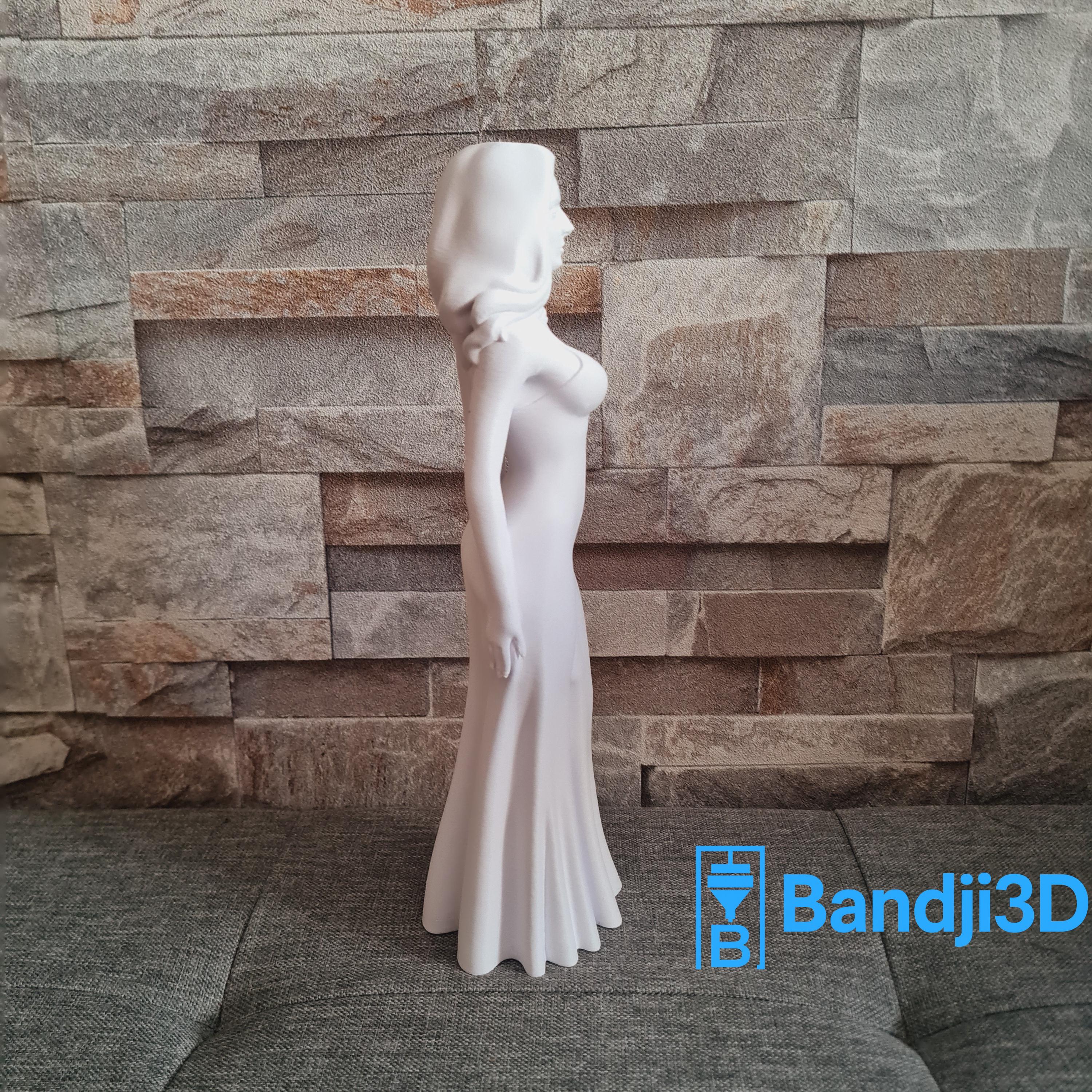 Statuette inspirée de l’univers Dalida 25 cm – Sculpture personnalisable en impression 3D – Décoration unique faite main