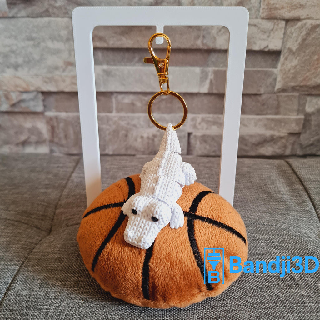 Porte-clés Croco articulé flexible – Jouet fidget en impression 3D – Cadeau original personnalisable