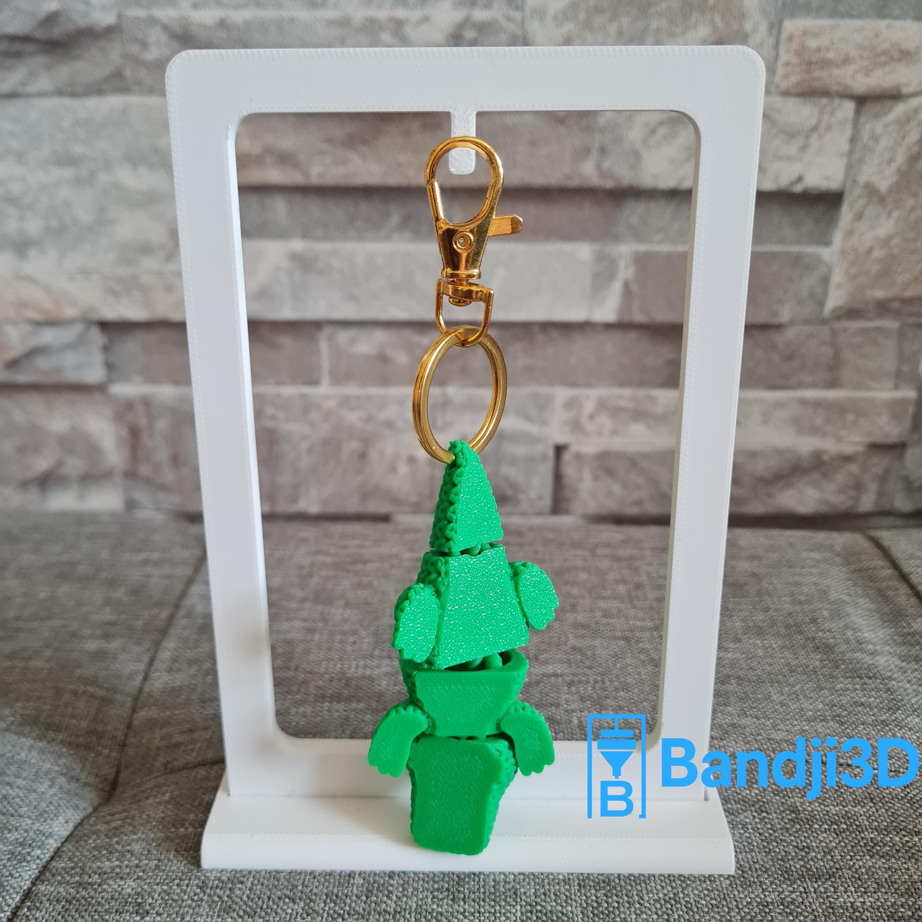Porte-clés Croco articulé flexible – Jouet fidget en impression 3D – Cadeau original personnalisable