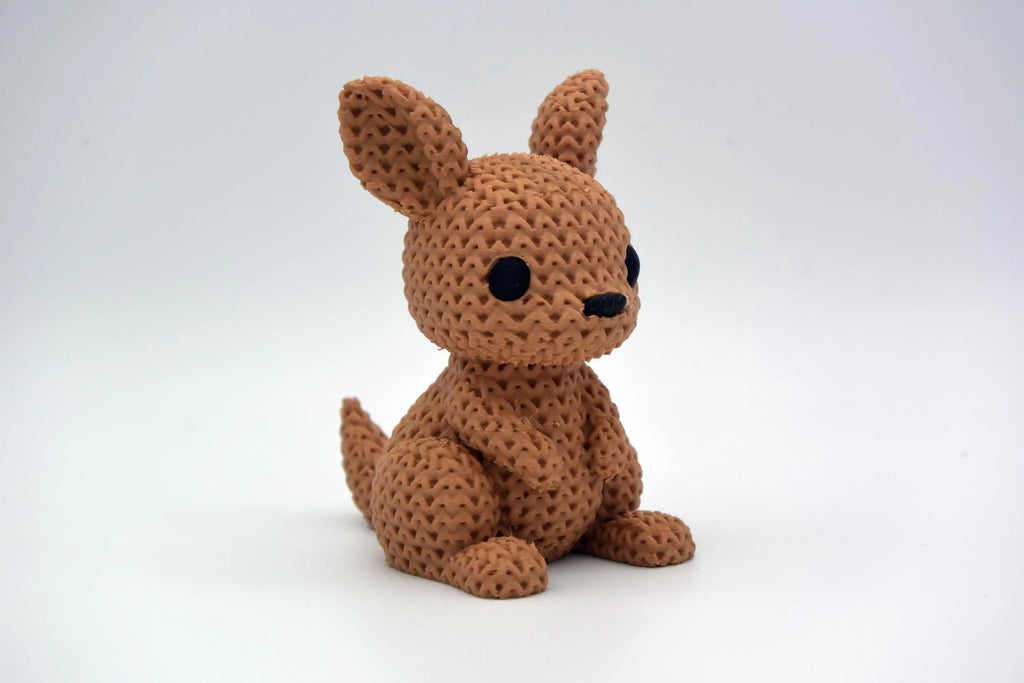 Figurine kangourou tricot 3D • Figurine artisanale déco • Cadeau original • 3 tailles et 14 couleurs