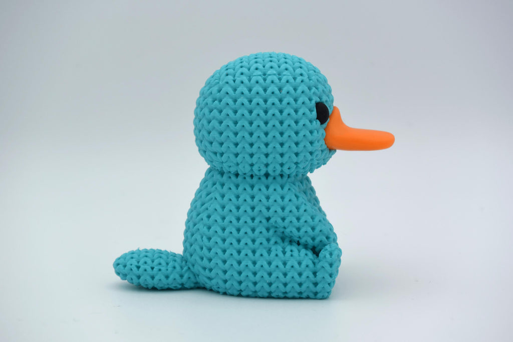 Figurine ornithorynque tricot 3D • Sculpture artisanale rare • Cadeau original • 3 tailles et 14 couleurs