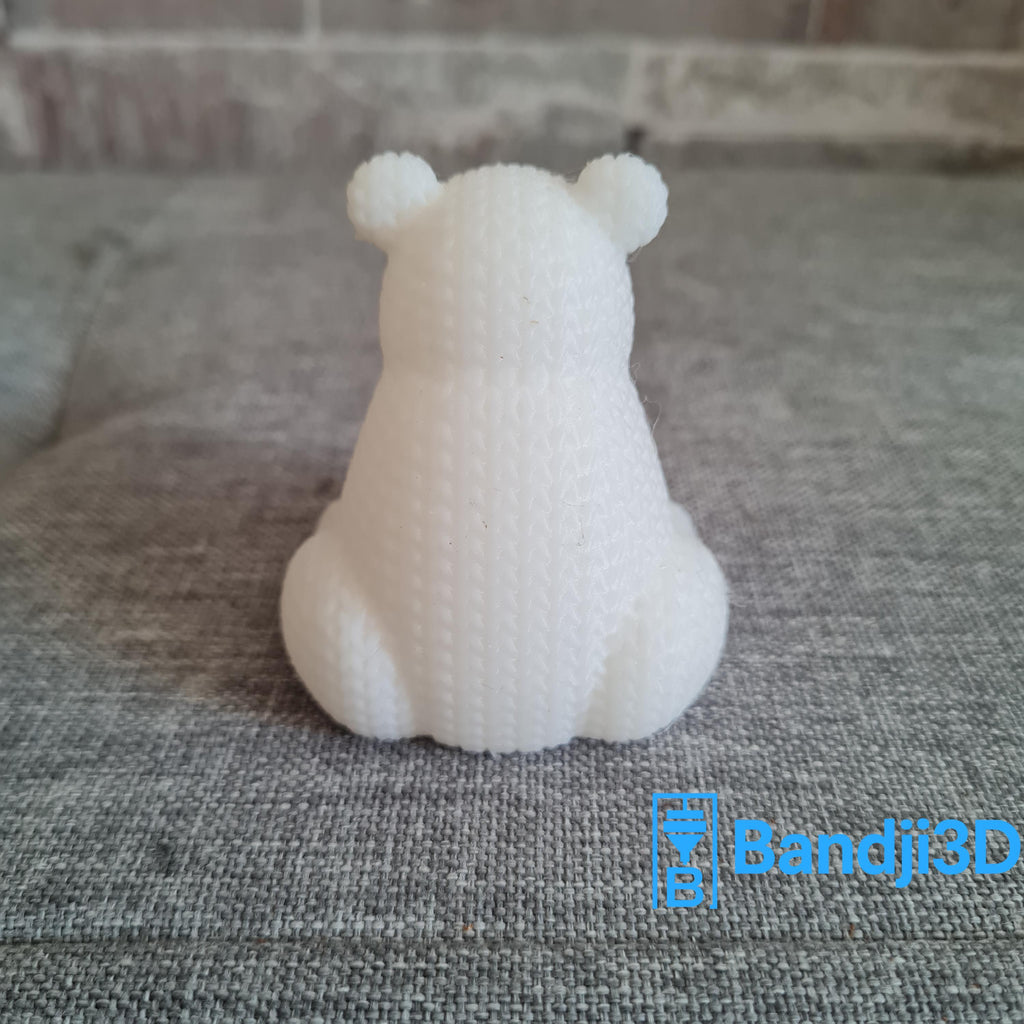 Figurine ours tricot 3D • Sculpture artisanale • Déco nature • 3 tailles et 14 couleurs