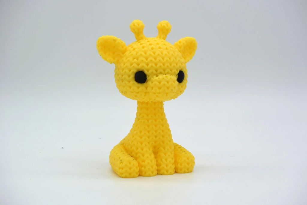 Figurine girafe tricot 3D • Sculpture artisanale • Déco safari • 3 tailles et 14 couleurs