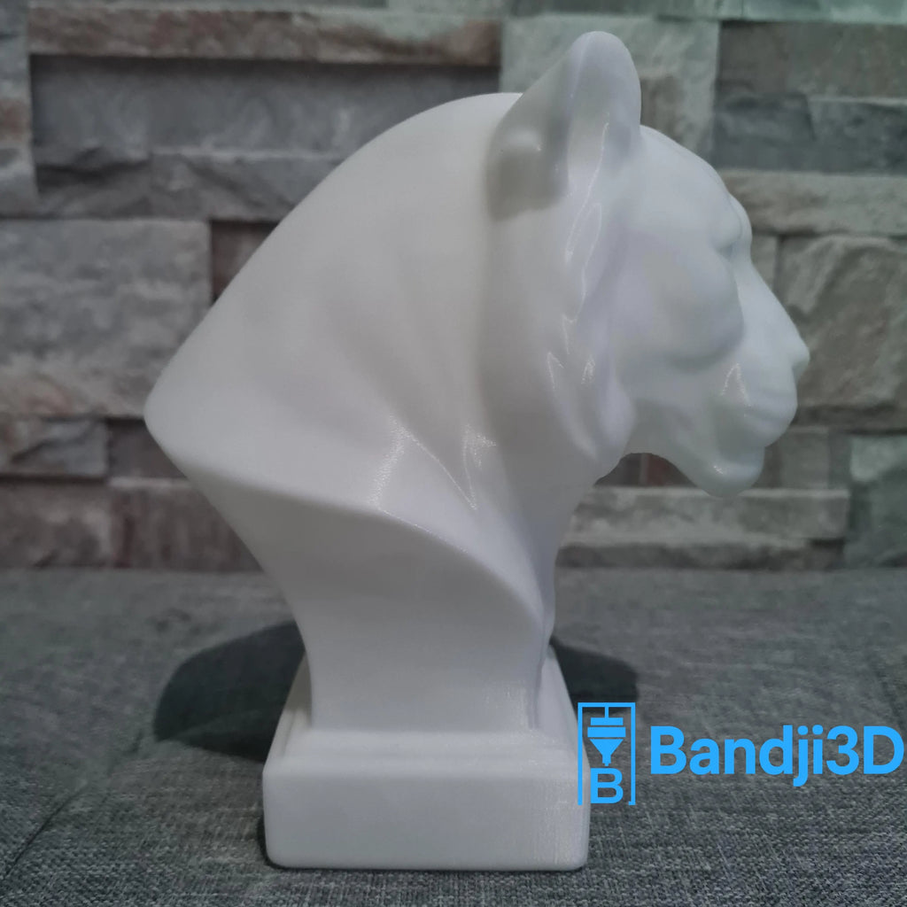 Buste tigre 3D • Sculpture déco moderne • Statue animale élégante • Disponible en 15 cm et 24 cm • Plusieurs couleurs