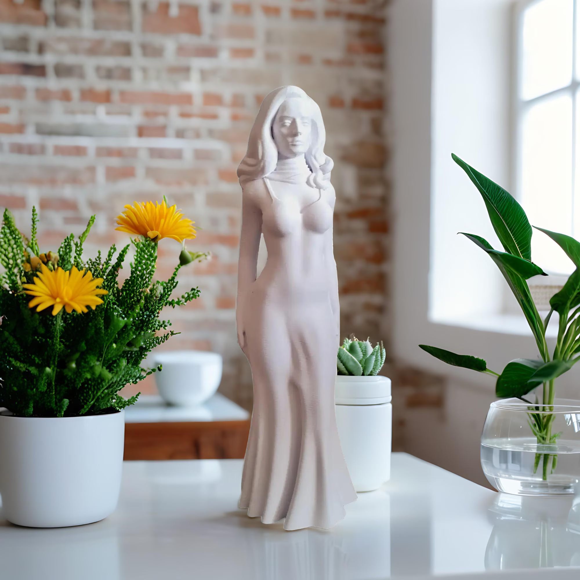Statuette inspirée de l’univers Dalida 25 cm – Sculpture personnalisable en impression 3D – Décoration unique faite main