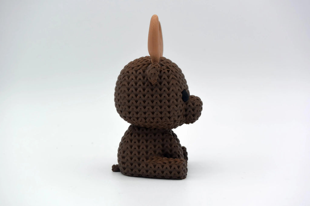 Figurine élan tricot 3D • Sculpture artisanale • Déco nature • 3 tailles et 14 couleurs