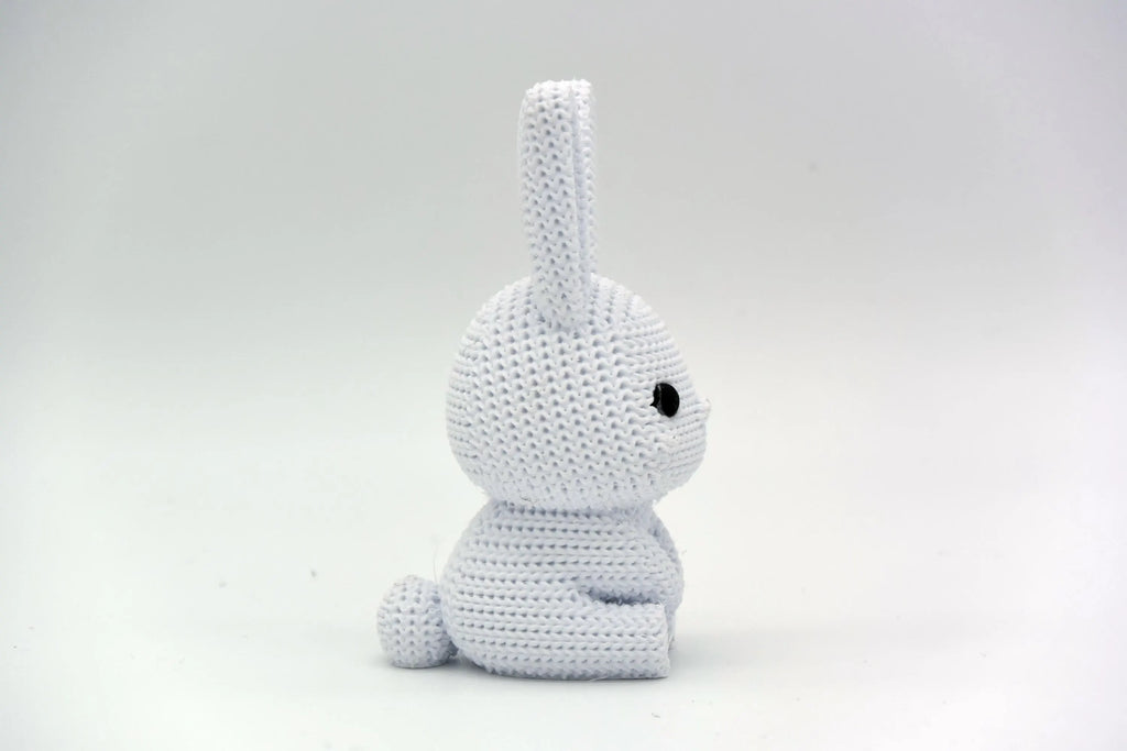 Figurine lapin tricot 3D • Sculpture artisanale • Déco mignonne • 3 tailles et 14 couleurs