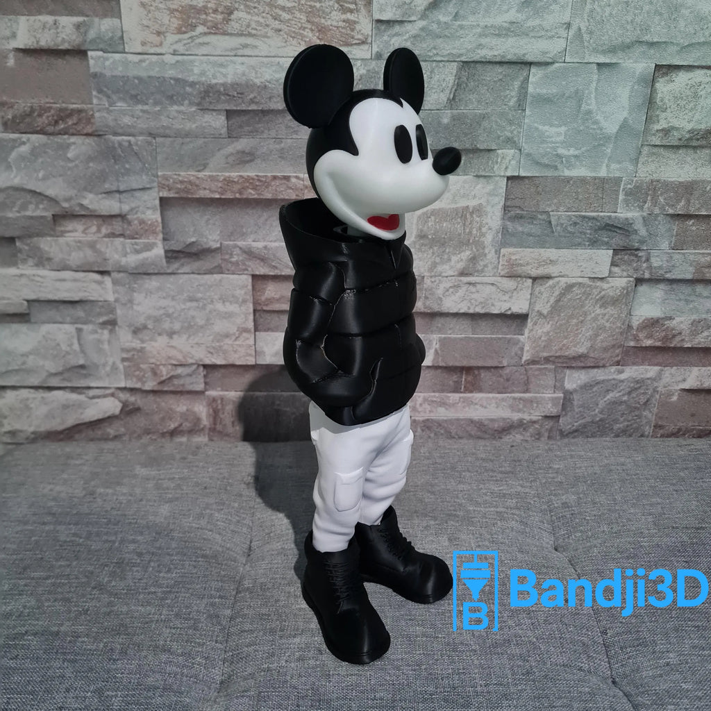 Figurine inspirée de l’univers Mickey Streetwear – Figurine imprimée en 3D, déco geek et pop culture urbaine