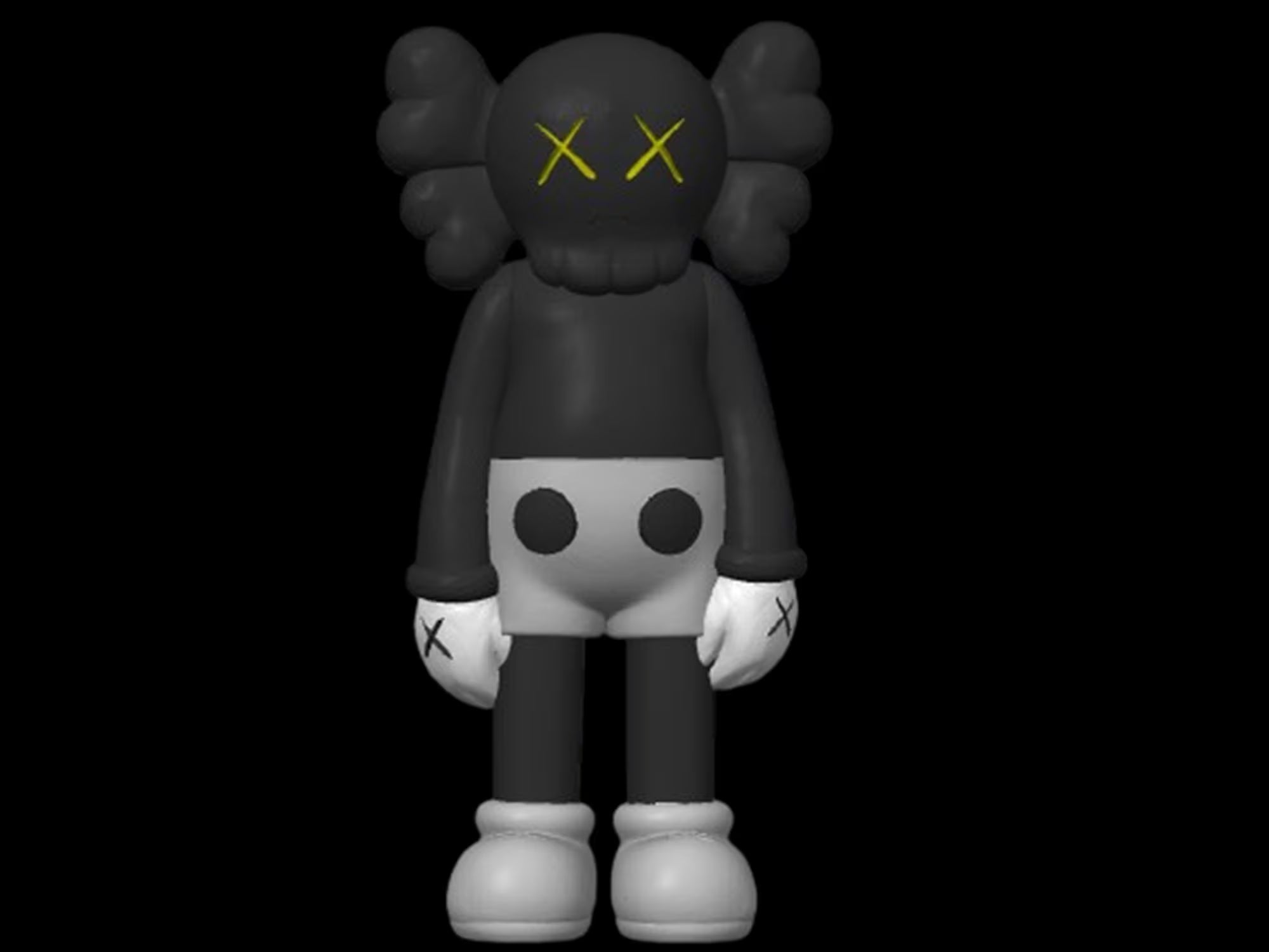 Sculpture inspirée de l’univers KAWS Grandeur Nature – Statue Pop Art 1m20 – Décoration Design Contemporaine