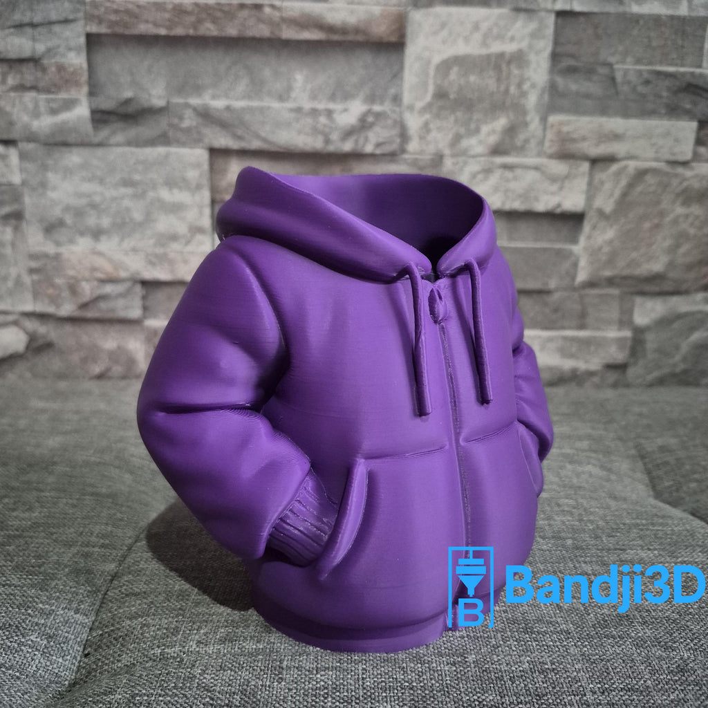Pot à crayons fun hoodie impression 3D – Rangement pinceaux, stylos ou feutres – Cadeau original – Plusieurs couleurs au choix