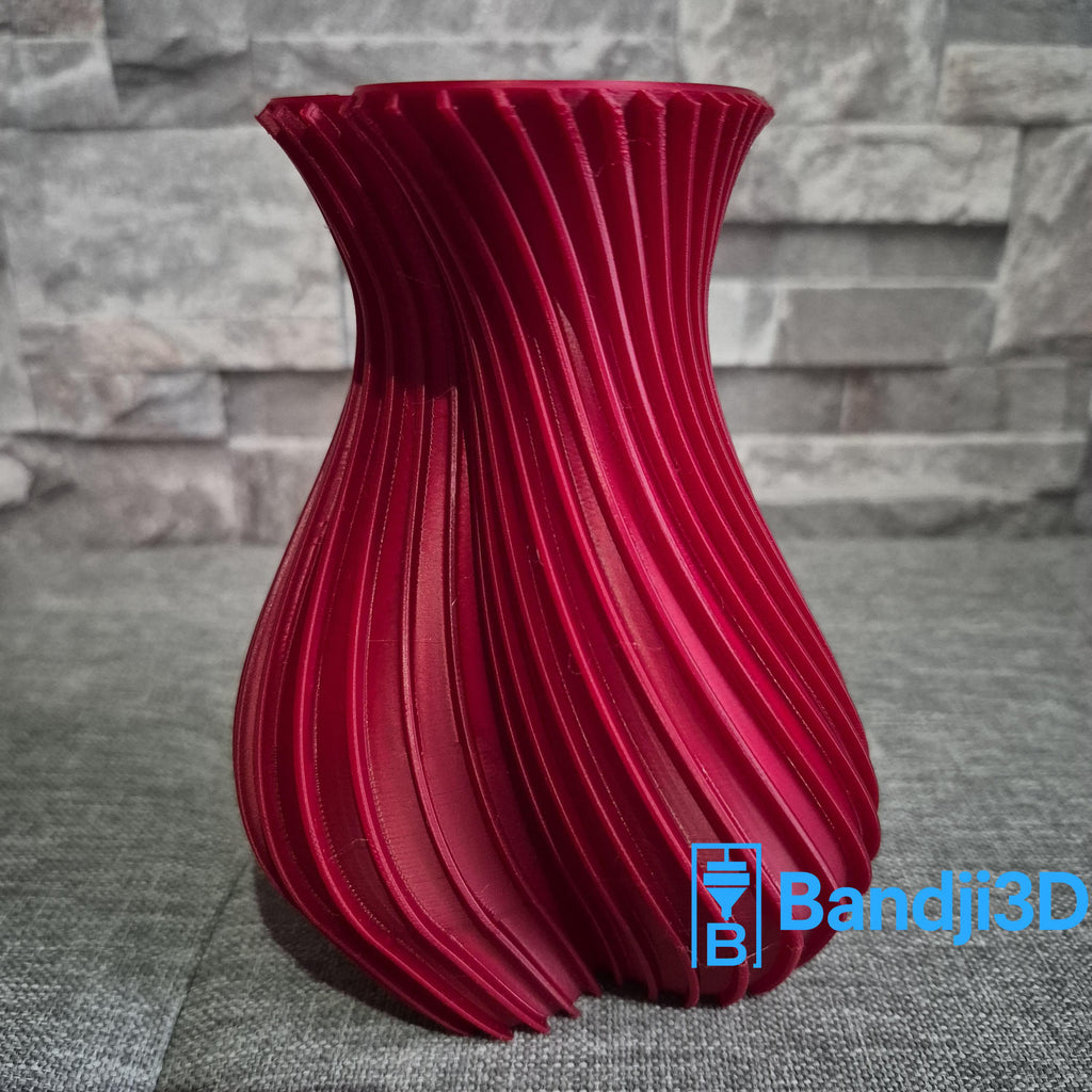 Vase design en forme de cœur – Impression 3D – Cadeau Saint-Valentin – 3 tailles (14 cm / 18 cm / 24 cm) – Déco moderne et romantique