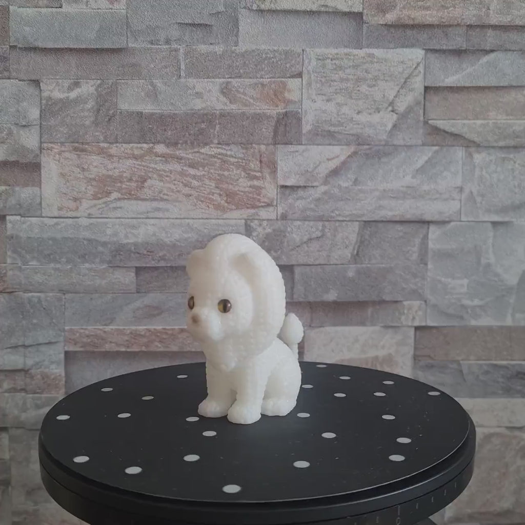 Figurine lion tricot 3D • Sculpture déco artisanale • Cadeau original • 2 tailles et 14 couleurs