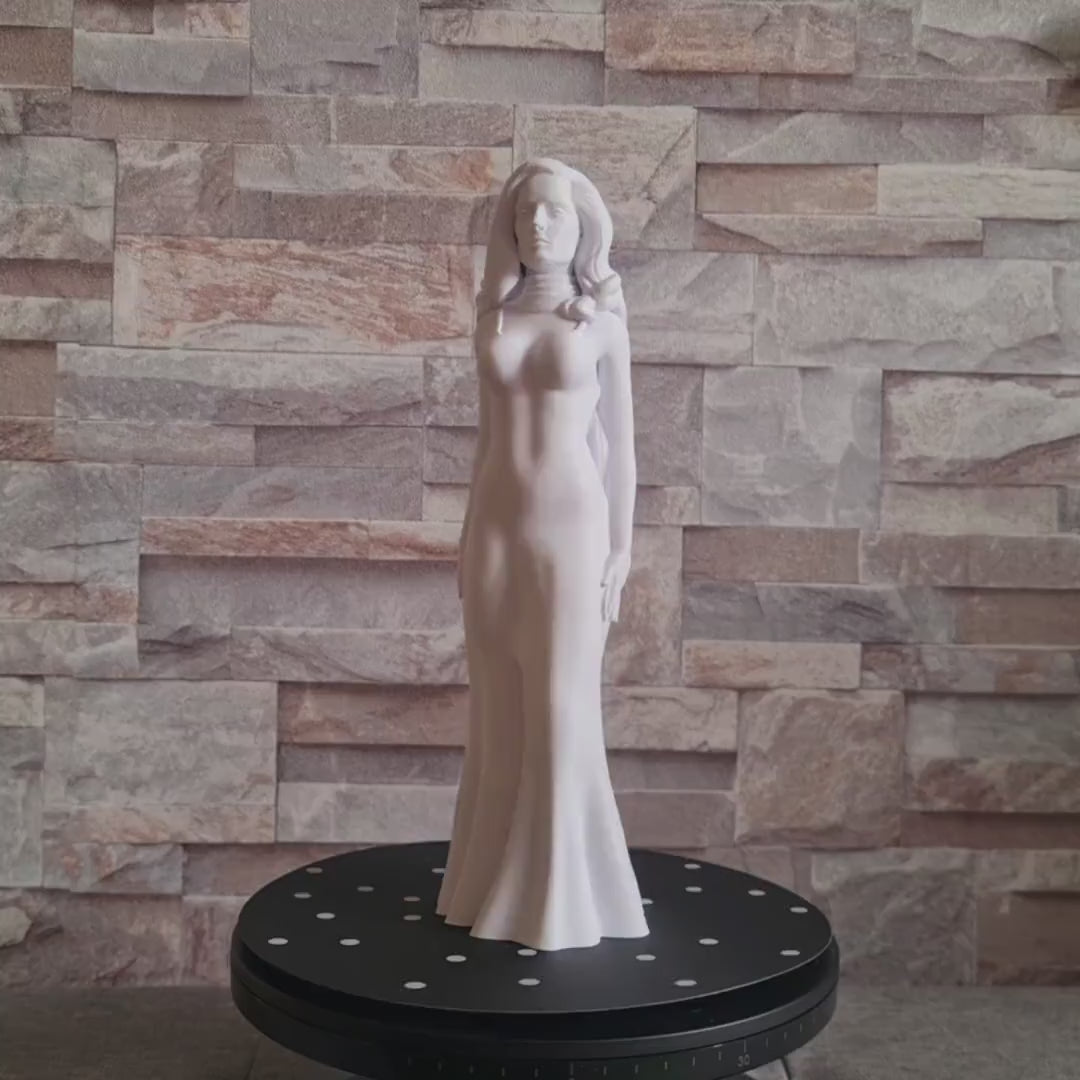 Statuette inspirée de l’univers Dalida 25 cm – Sculpture personnalisable en impression 3D – Décoration unique faite main
